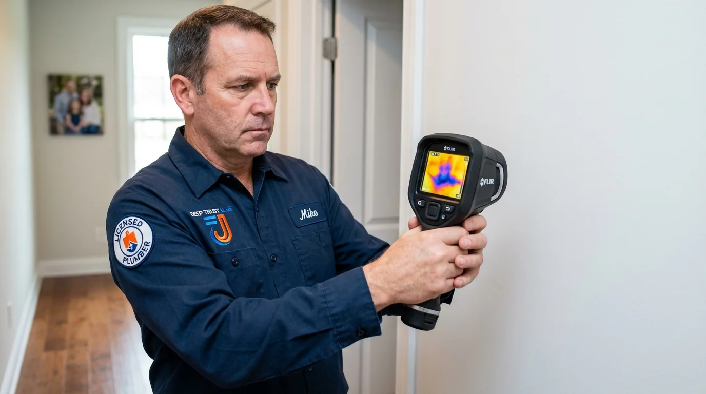 Thermal imaging leak detection by Johns Plumbing LLC in Rocksprings